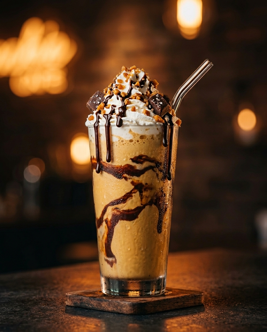 Salty Panther salted caramel crunch milkshake
